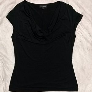 2 for $15  Women's black slouch front blouse
